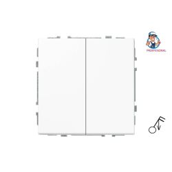 Pulsa slēdzis Liregus Modern. 2 kl. matēti balts