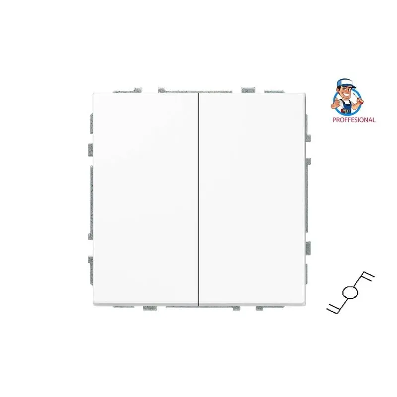 Pārslēgi Liregus Modern, 2 kl, matēti balts