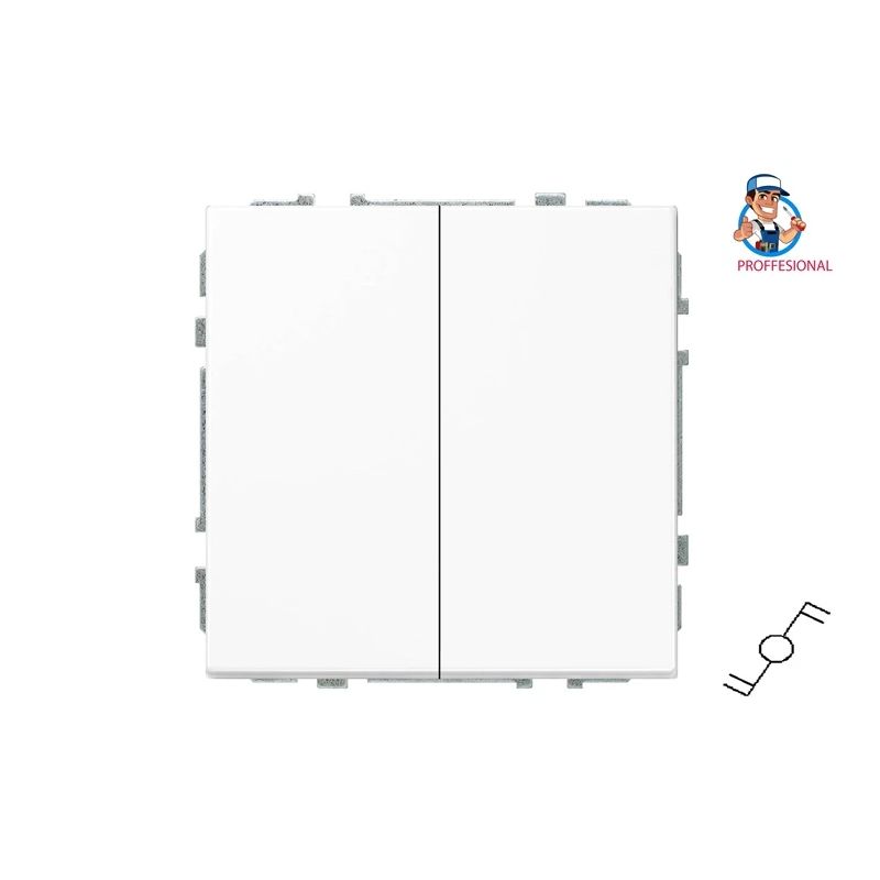 Pārslēgi Liregus Modern. 2 kl. matēti balts