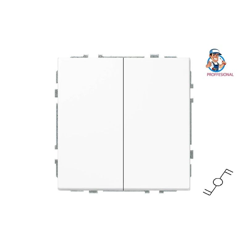 Pārslēgi Liregus Modern. 2 kl. matēti balts