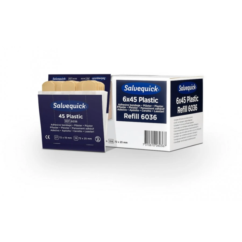 Plastikāta plāksteri, rezerves iepak., 1x45 gab., Cederroth