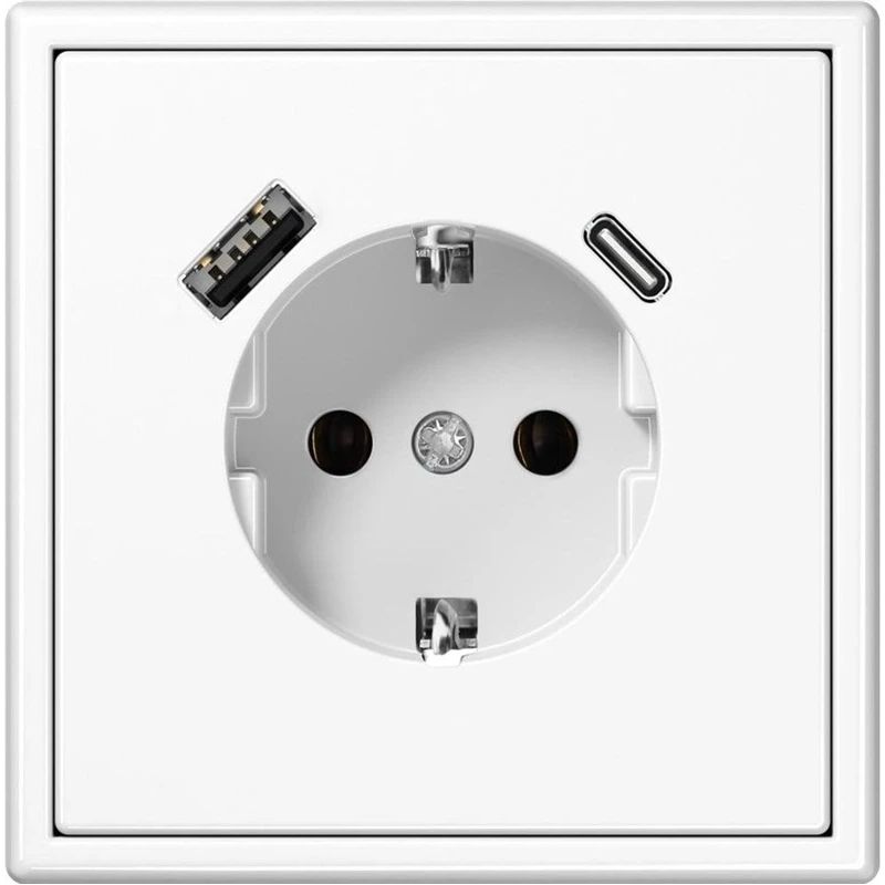 Kontaktligzda Liregus. Iezemēta rozete. matēti balts