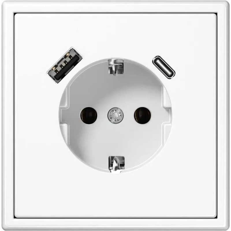 Kontaktligzda Liregus Modern, Iezemēta rozete, matēti balts