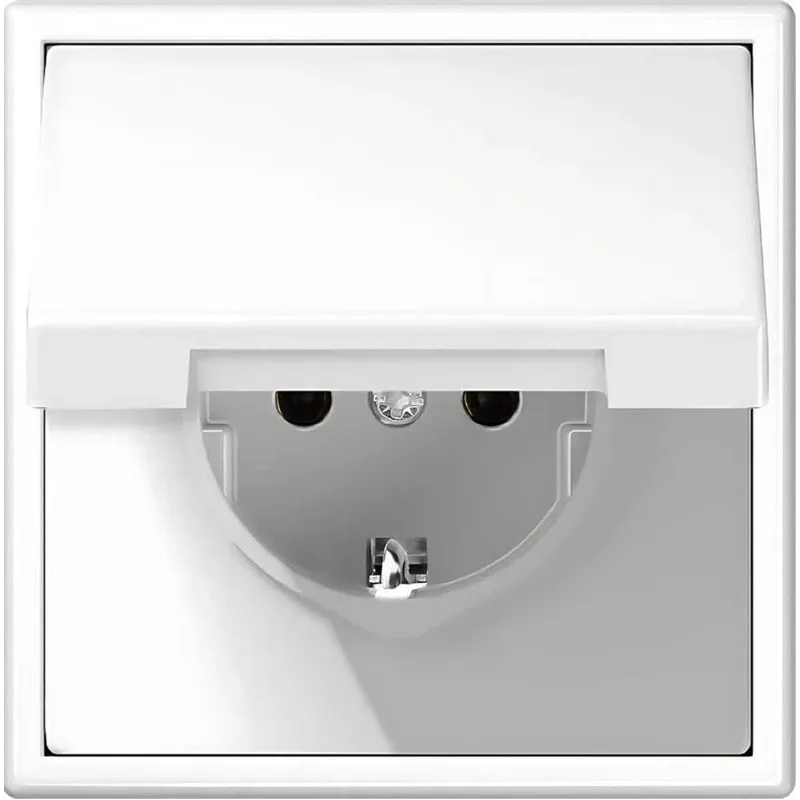 Kontaktligzda Liregus Modern IKL16-208-01.M-WM, Iezemēta rozete, IP44, matēti balts