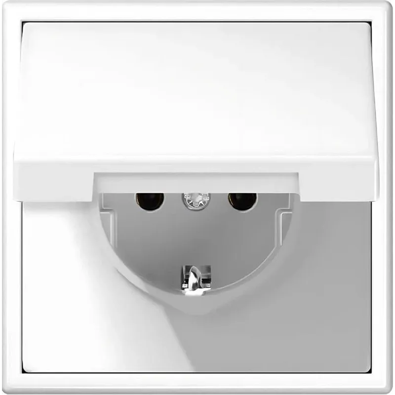 Kontaktligzda Liregus Modern IKL16-208-01.M-WM, Iezemēta rozete, IP44, matēti balts