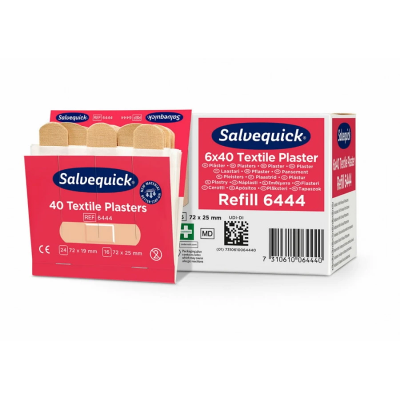 Tekstila plāksteri, rezerves iepakojums, 1x40 gab., Cederroth