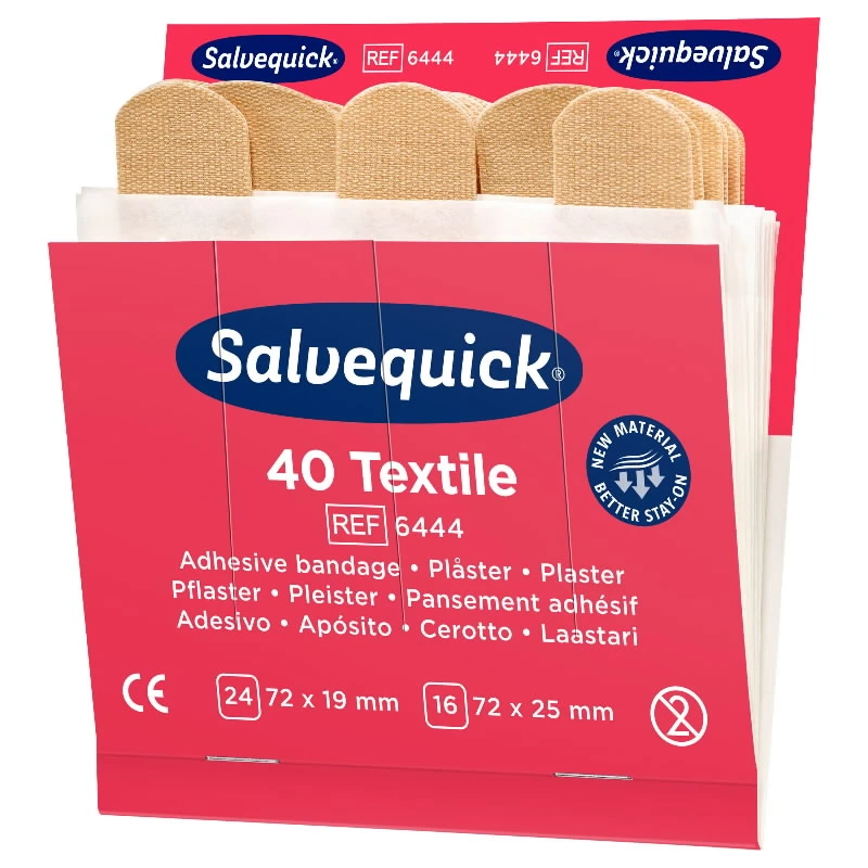 Tekstila plāksteri, rezerves iepakojums, 1x40 gab., Cederroth