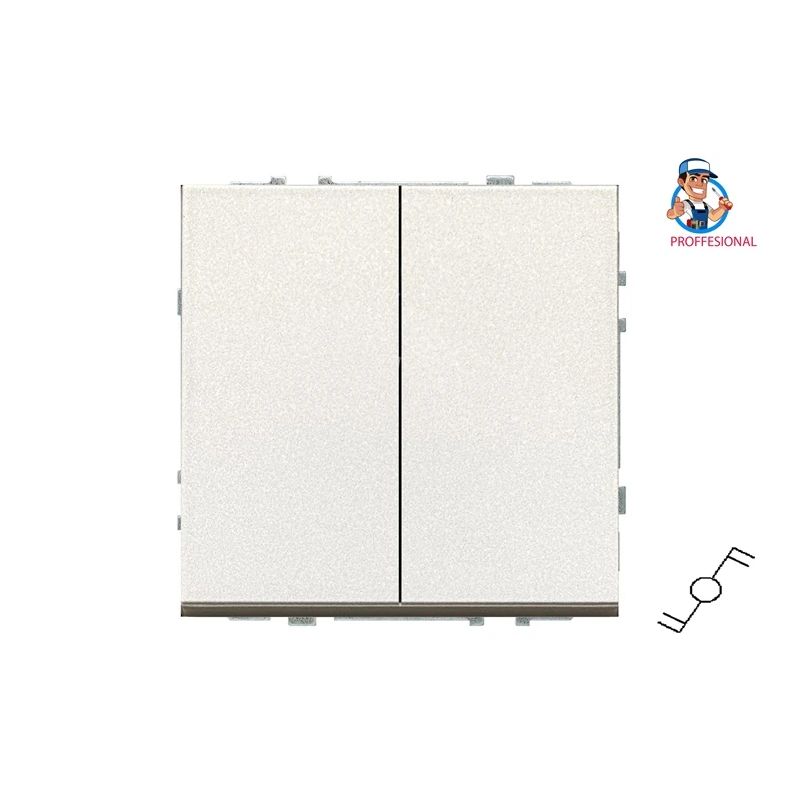 Slēdzis LIREGUS MODERN. 2kl.. šampanieša krāsā