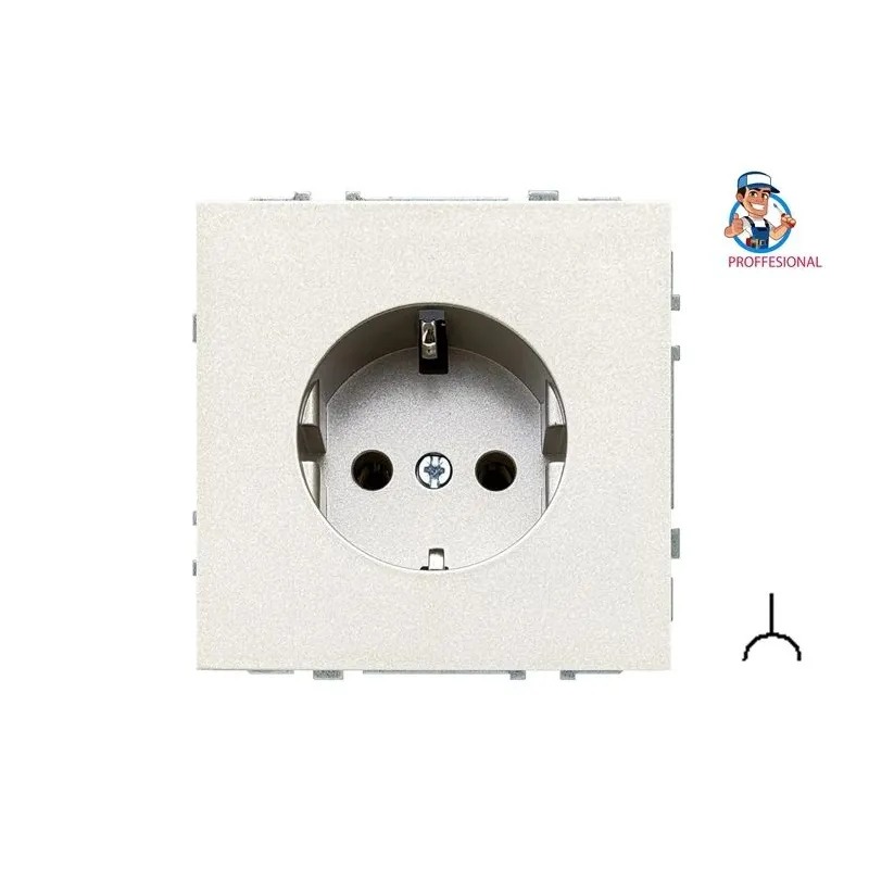 Kontaktligzda Liregus Modern IKL16-204-01.M-CH, Iezemēta rozete, šampanieša