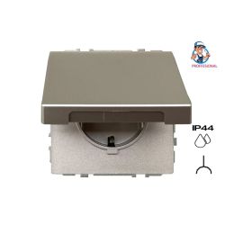 Kontaktdakša LIREGUS MODERN. IP44. šampanieša krāsā