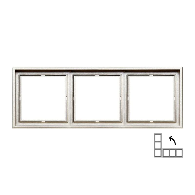 Trīsvietīgs rāmis LIREGUS MODERN, šampanieša krāsā