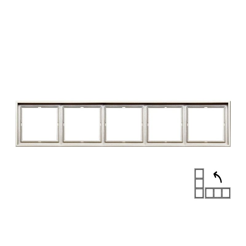 Piecvietīgs rāmis LIREGUS MODERN, šampanieša krāsā