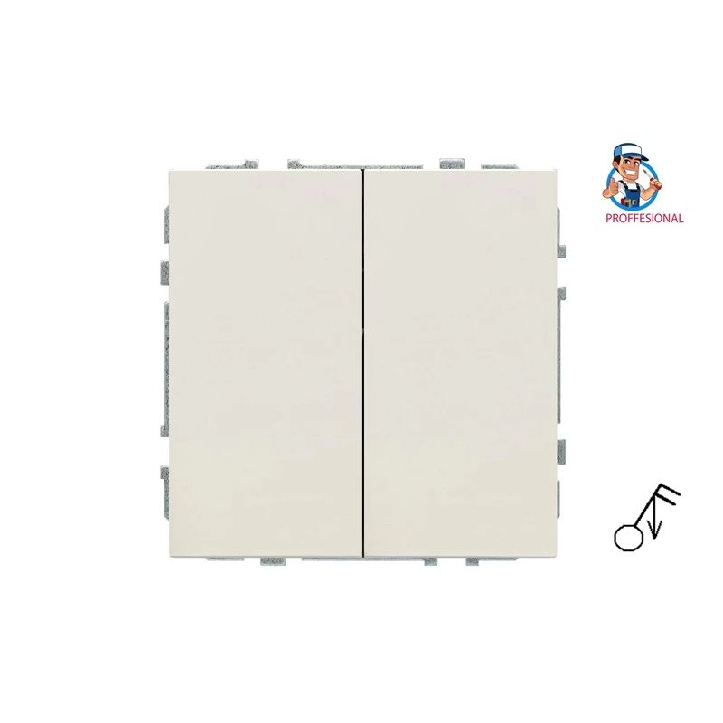 Impulsa slēdzis LIREGUS MODERN. 2kl..mat.smilšu krāsā