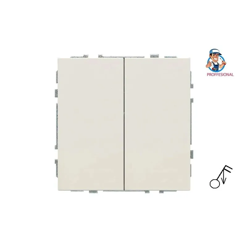 Pulsa slēdzis Liregus Modern, 2 kl, matēta smilšu