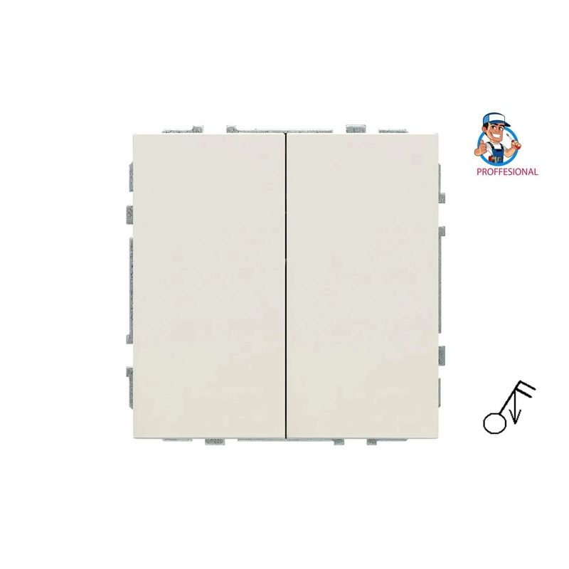 Impulsa slēdzis LIREGUS MODERN. 2kl..mat.smilšu krāsā