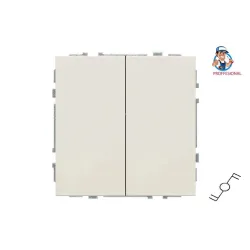 Slēdzis LIREGUS MODERN. 2kl.. matēta smilšu krāsa