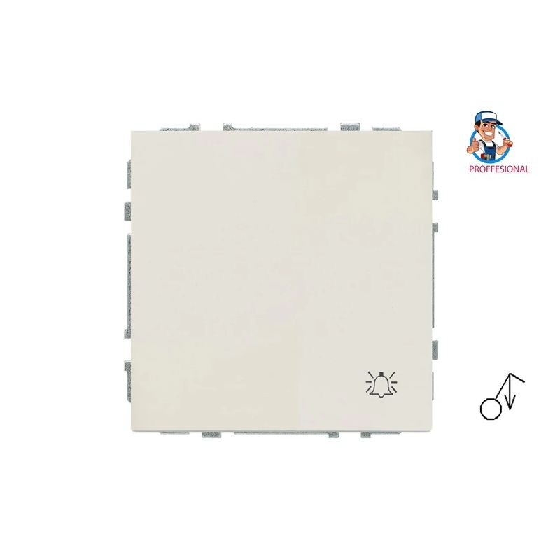 Zvana poga LIREGUS MODERN, matēta smilšu krāsa