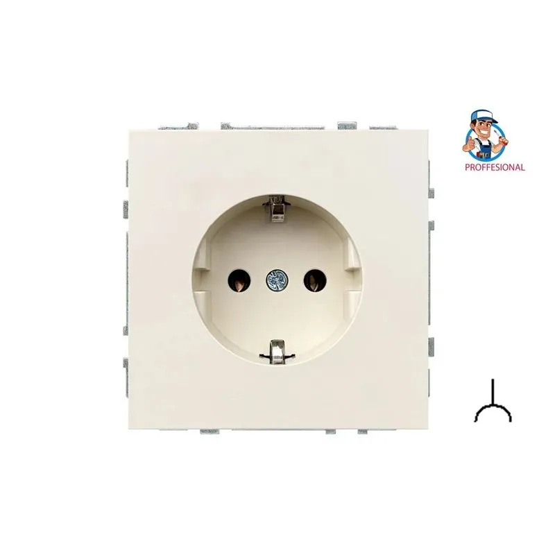 Kontaktligzda Liregus Modern IKL16-204-01.M-SM, Iezemēta rozete, matēta smilšu