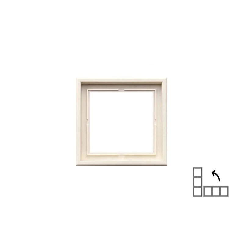 Vienvietīgais rāmis LIREGUS MODERN, matēti smilšu krāsas