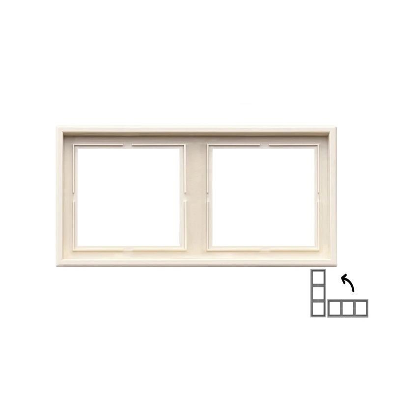 Divvietīgs rāmis LIREGUS MODERN, matēta smilšu krāsa