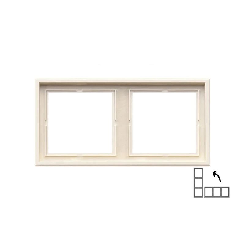 Divvietīgs rāmis LIREGUS MODERN, matēta smilšu krāsa