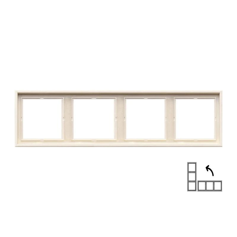 Četrinieka rāmis LIREGUS MODERN, matēta smilšu krāsa