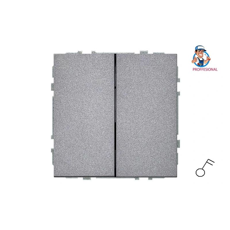 Slēdzis LIREGUS MODERN. 2kl.. matēts melns sp.