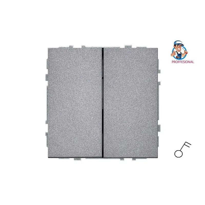 Slēdzis Liregus Modern, 2 kl, matēts melns