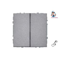 Impulsa slēdzis LIREGUS MODERN. 2kl.. mat.melns kr.