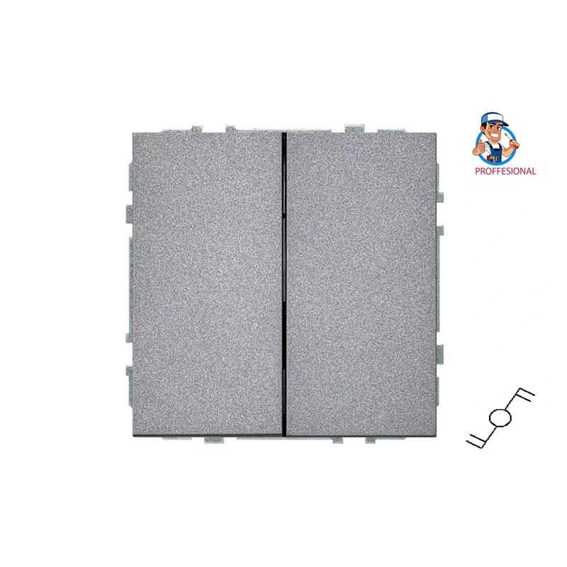 Slēdzis LIREGUS MODERN. 2kl., matēta melna krāsa