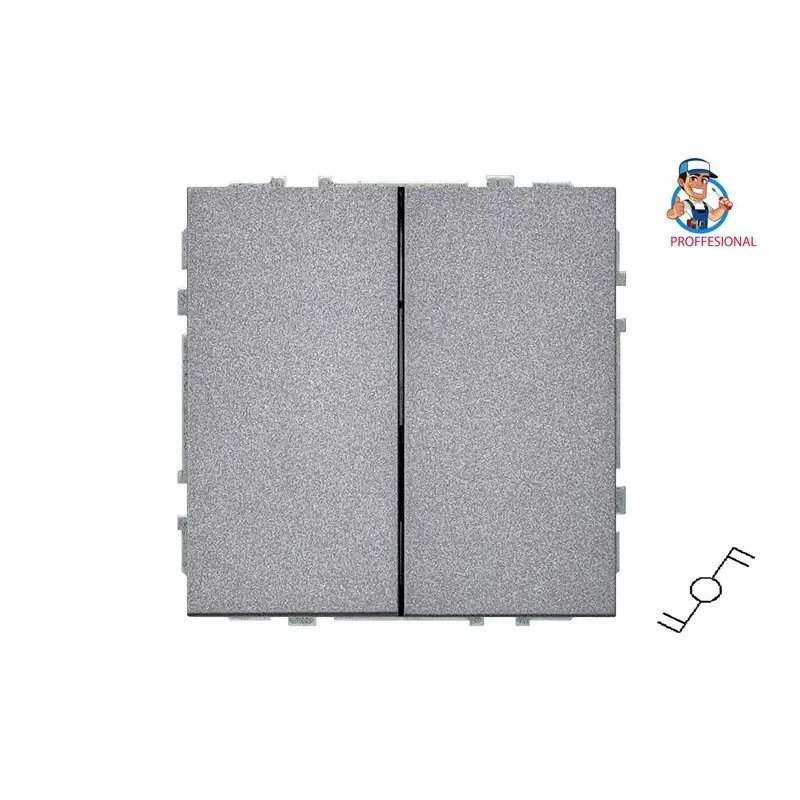 Pārslēgi Liregus Modern, 2 kl, matēts melns