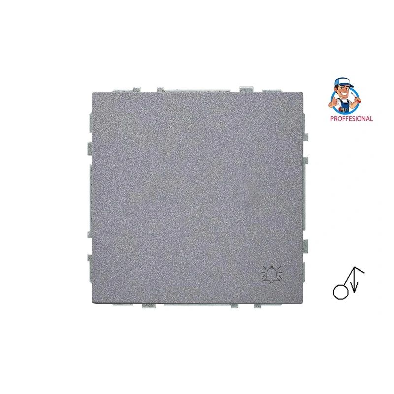 Zvana poga LIREGUS MODERN, matēta melna krāsa