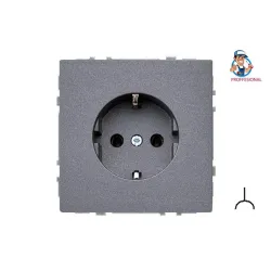 Socket LIREGUS MODERN with īz.. mat. black sp.