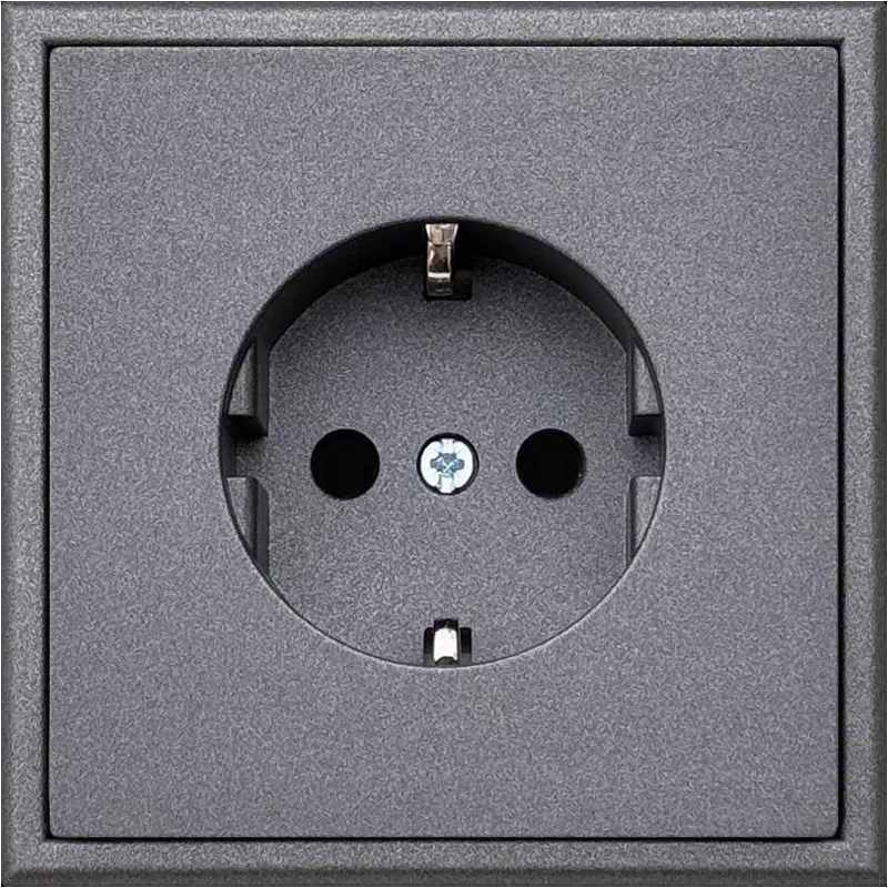 Kontaktligzda Liregus Modern IKL16-214-01.M-BM, Iezemēta rozete, matēts melns