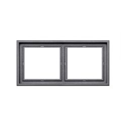 Divvietīgs rāmis LIREGUS MODERN, melnā matētā krāsā