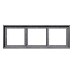 Trīsvietīgs rāmis LIREGUS MODERN, melnā matētā krāsā