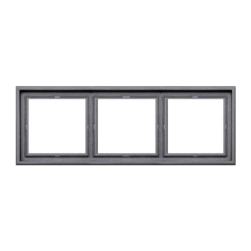 Trīsvietīgs rāmis LIREGUS MODERN, melnā matētā krāsā