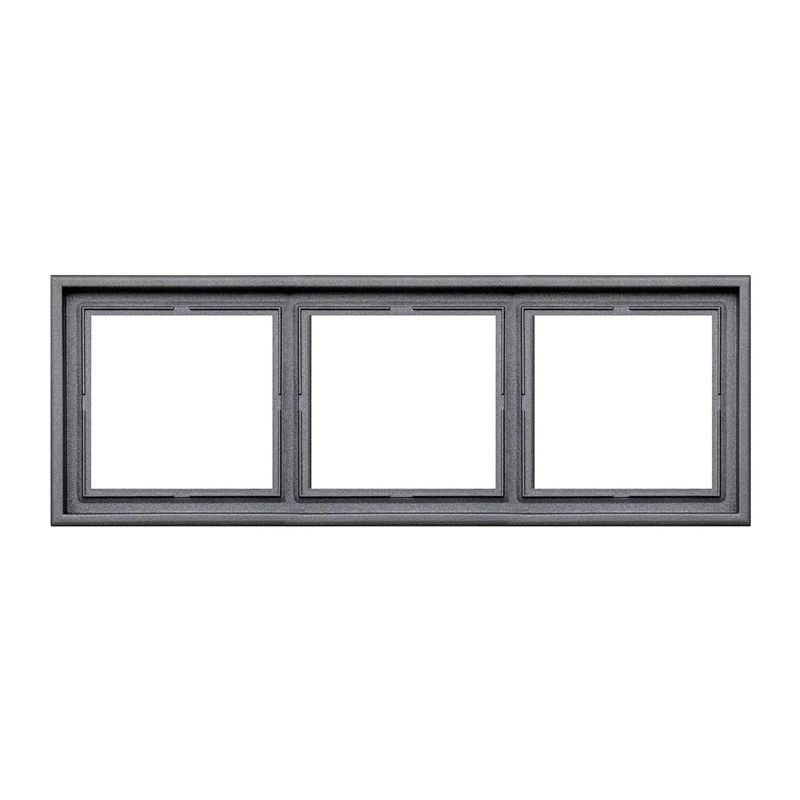 Trīsvietīgs rāmis LIREGUS MODERN, melnā matētā krāsā