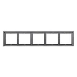 Five-position frame LIREGUS MODERN, matte black