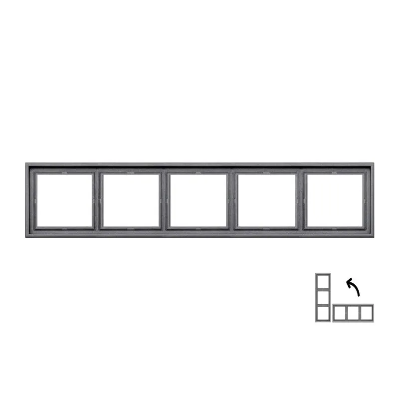 Rāmis 5PL Liregus Modern, matēts melns