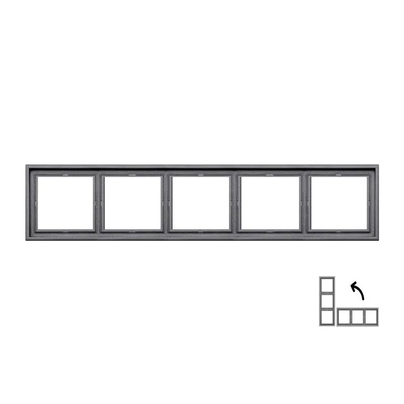Rāmis 5PL Liregus Modern, matēts melns