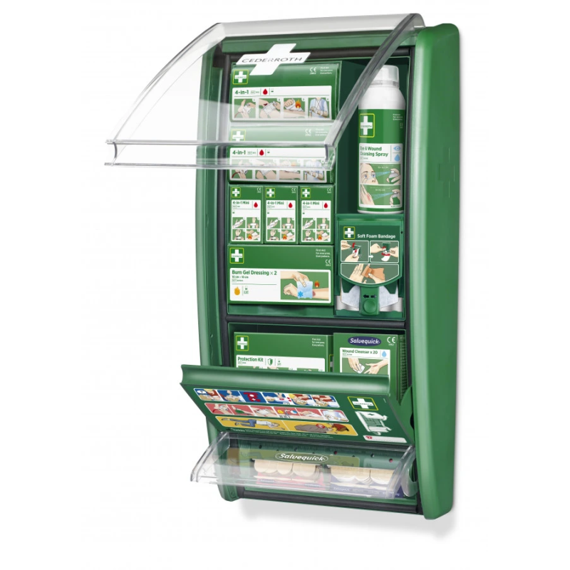 Pirmās palīdzības līdzekļu stends, Cederroth