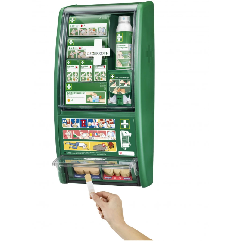 Pirmās palīdzības līdzekļu stends, Cederroth