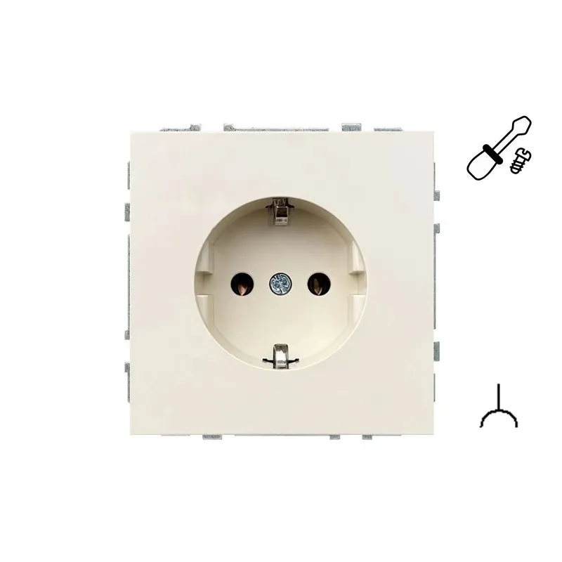 Kontaktligzda Liregus Modern IKL16-404-01.M-SM, Iezemēta rozete, matēta smilšu