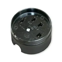 Kištukinis lizdas Liregus RŠ-PKL25-001, su įžeminimu, IP20, juoda sp.