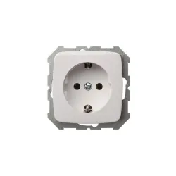 Pistikupesa Liregus Alfa IKL16-004-01 A-B, maandusega, valge v.