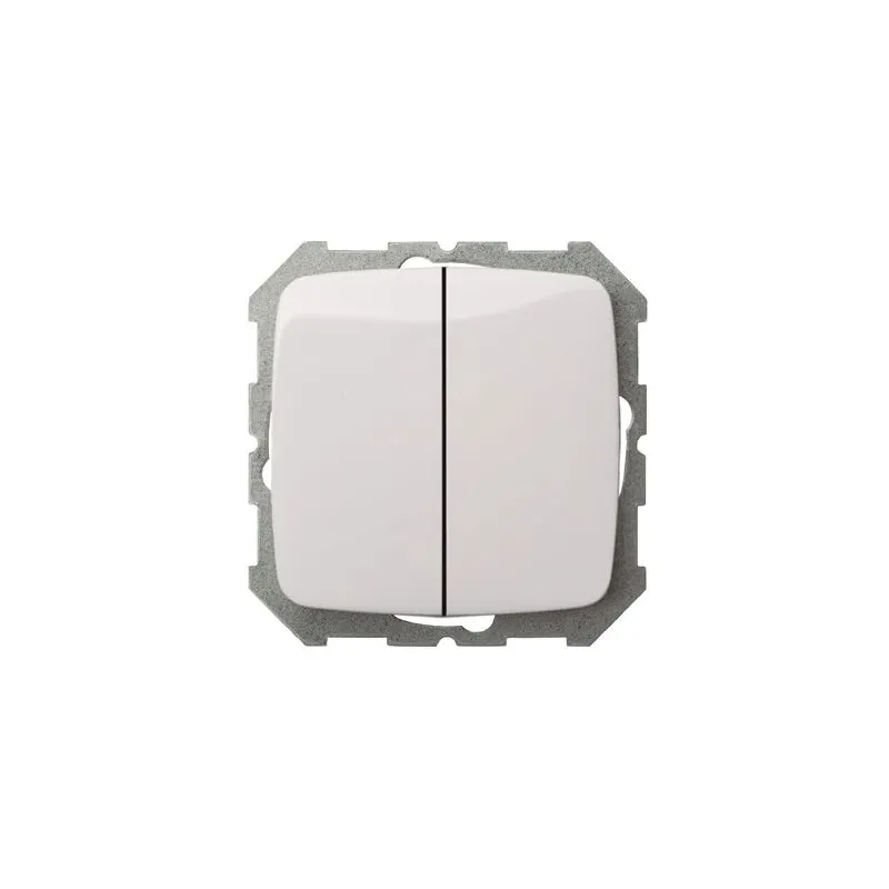 Slēdzis Liregus Alfa, 2 kl, balta