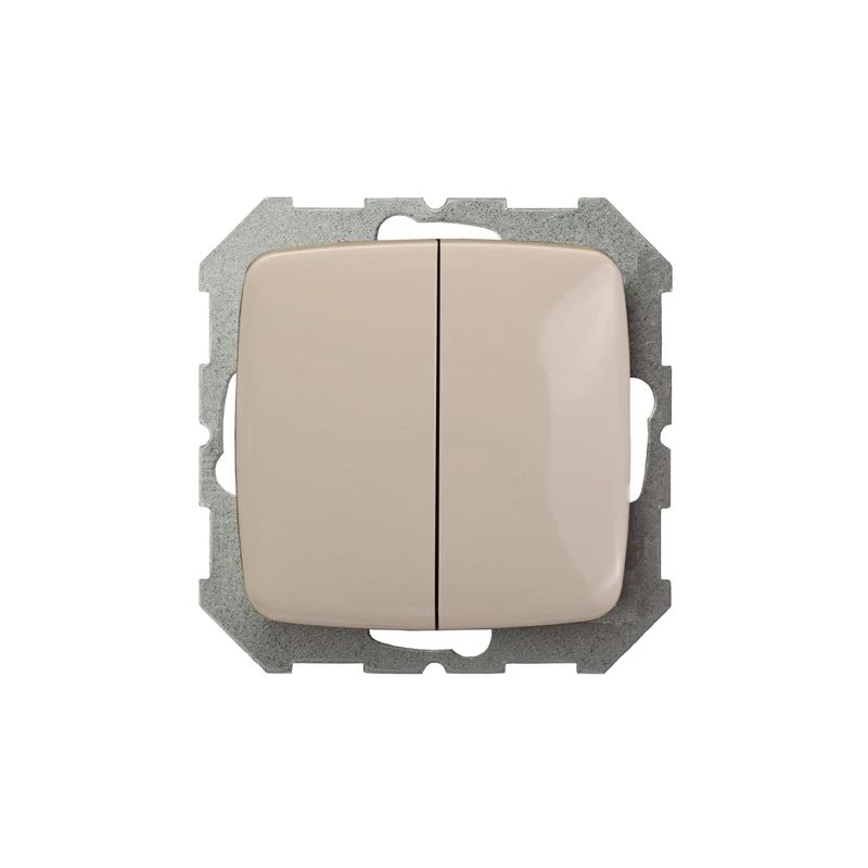 Slēdzis z-a ij5 10-004-01 1+1 smilškrāsa