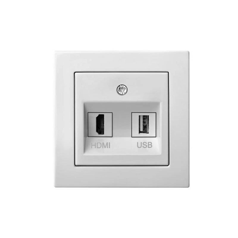 Rozete liregus epsilon hdmi+usb b-r b