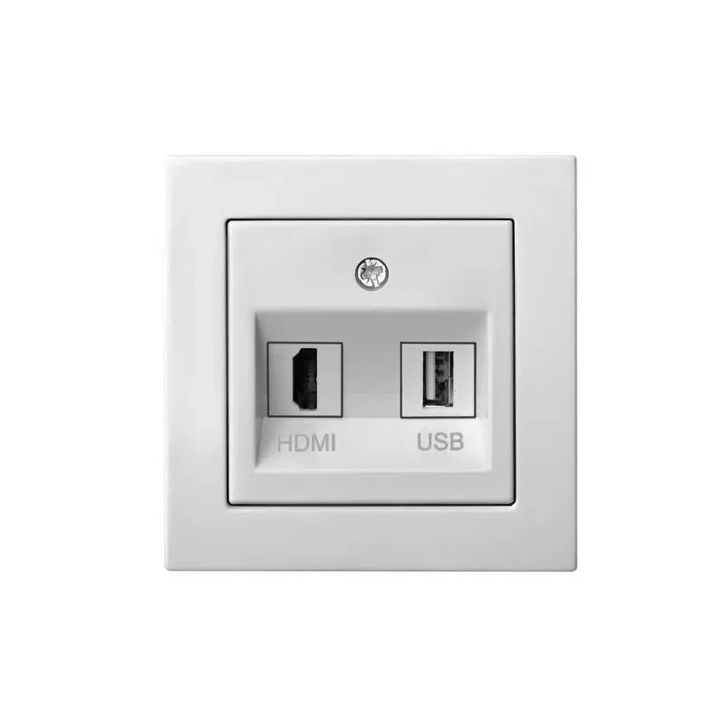 HDMI ja USB pesa Liregus Epsilon, valge v.